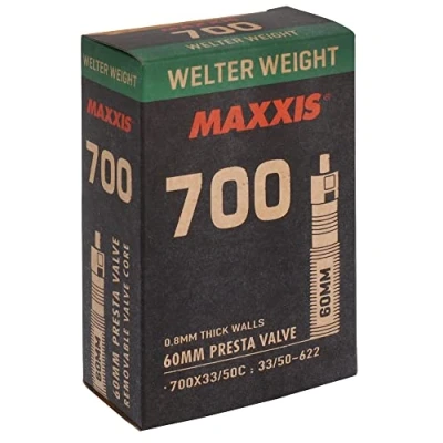 Abbildung von WELTER WEIGHT Schlauch 700x33/50c Presta 60mm, Schwarz