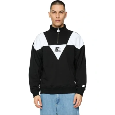 Abbildung von Starter Triangle Troyer Sweatshirt, Herren, Größe: Medium, Black/white