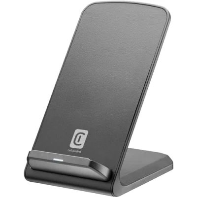 Abbildung von cellularline Easy Stand Kabelloses Ladegerät 10 W mit Ständer Apple, Samsung und andere kabellose Smartphones