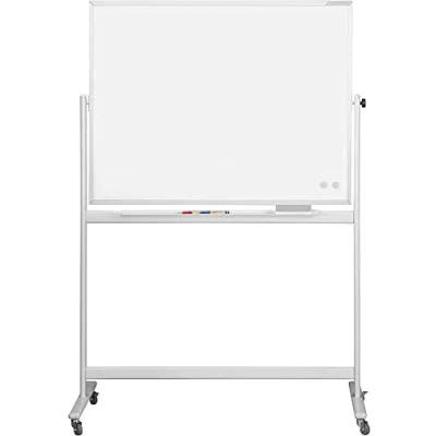 Abbildung von magnetoplan 1240989 Whiteboard mit Fahrgestell, speziallackierte Oberfläche, komplett Ablageschale für Marker und Zubehör, 2000 x 1000 mm
