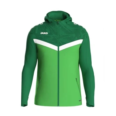 Abbildung von JAKO ICONIC Kapuzenjacke Zipper Hoodie Herren, Bequeme Sweatjacke mit Keep Dry Funktion aus 100% recyceltem Polyester