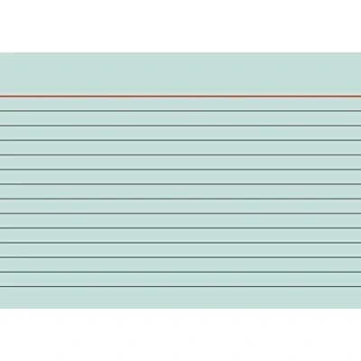 Abbildung von BRUNNEN Karteikarten 10 2260150 180 g/m² A6 quer liniert grün