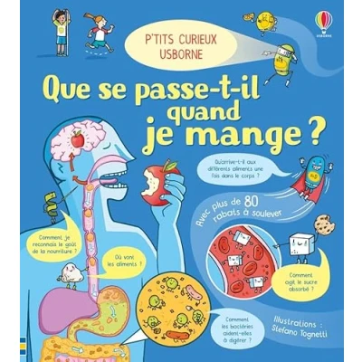 Abbildung von Que se passe t il quand je mange ? P&#039;tits curieux Usborne