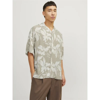 Abbildung von Jack &amp; Jones Relaxed FIT Hemd, Herren, Größe: Small, Crockery