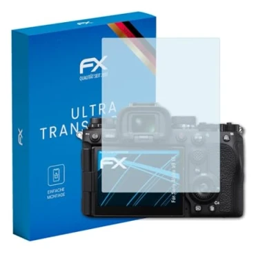 Abbildung von atFoliX Schutzfolie kompatibel mit Sony Alpha a9 III Folie, ultraklare FX Displayschutzfolie (3X)