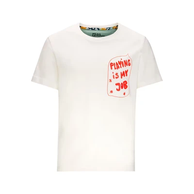 Abbildung von Jack Wolfskin Villi T K Tshirt print für Kinder, Größe: 104, Egret