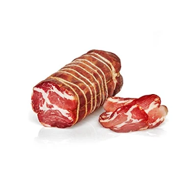 Abbildung von Capocollo piccante Salumi Pasini® Würzige Gereifte Kopfnackenwurst mit Chili Ganzes Stück 1,3 kg