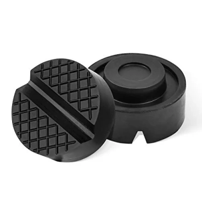 Abbildung von 2 Stück Auto Gummiauflage Wagenheber,Universal Gummi Wagenheber Auflage,Gummipuffer für und Hebebühnen (Schwarz)