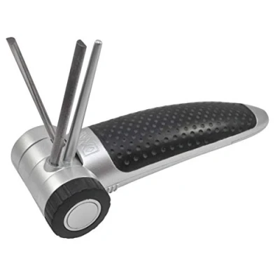 Abbildung von DMT Diamond VEE Diamant Klappschärfer, fein, silber/schwarz, 157 x 57 31 mm