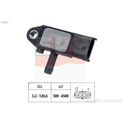 Abbildung von EPS 1.993.273 Sensor, Abgasdruck Made in Italy OE Equivalent OPEL: Zafira B, Insignia A Sports Tourer, Astra J ALFA ROMEO: GT