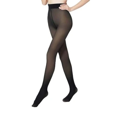 Abbildung von Cocain underwear Thermostrumpfhose gefütterte Thermo Strumpfhose schwarz Komfortbund Blickdicht (1 St) Innenfleece