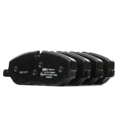 Abbildung von VALEO 302414 Bremsbelagsatz Vorderachse exkl. Verschleißwarnkontakt mit Anti Quietsch Blech LAND ROVER: Range Rover Sport, Discovery 4, 3
