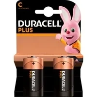 Abbildung von Duracell batterie alkaline mn1400 lr14 c 1.5v plus 100% live bl.2st 12737