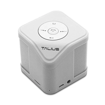 Abbildung von Talius Cube Bluetooth 3.0 Lautsprecher, SD Karte, AUX Eingang, UKW, Freisprecheinrichtung, Weiß