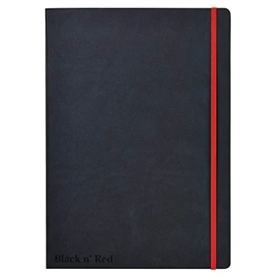 Abbildung von SOFT TOUCH BLACK N RED NOTEBOOK A4 PK1