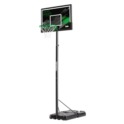 Abbildung von Salta Forward Basketballständer Höhenverstellbar von 230 305 cm Basketballkorb auf Rollen für Kinder und Erwachsene Outdoor Schwarz