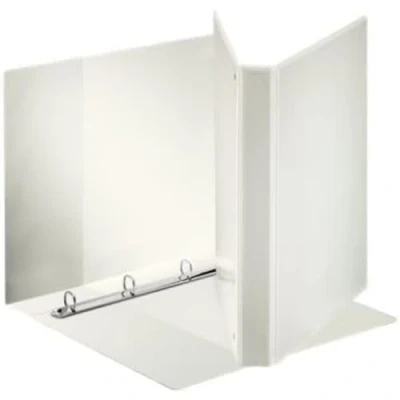 Abbildung von ESSELTE Personalisierbarer Displayordner aus PP (3 Taschen) mit Ringen 4 25 rot f.to maxi weiß 394752000