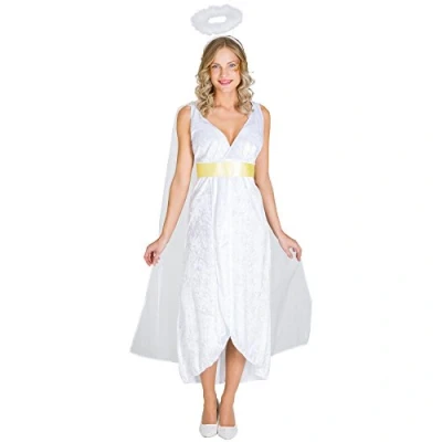 Abbildung von dressforfun Engel Kostüm Frauenkostüm zauberhafter Esma, Langes, samtartiges Kleid