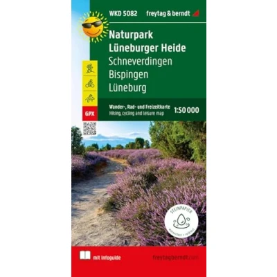 Abbildung von Naturpark Lüneburger Heide, Wander , Rad und Freizeitkarte 1:50.000, freytag &amp; berndt, WKD 5082, mit Infoguide: Schneverdingen Bispingen ... (freytag berndt Freizeitkarten)