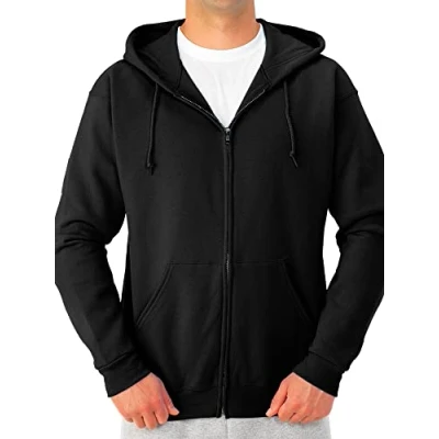 Abbildung von Jerzees Herren NuBlend Fleece Hoodies &amp; Sweatshirts, Voller Reißverschluss Schwarz, XX Large