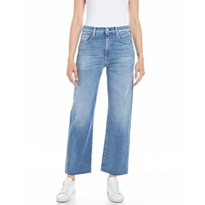Abbildung von Replay Reyne Pants Jeans Straight Leg, Damen, Größe: 29x30, Medium blue