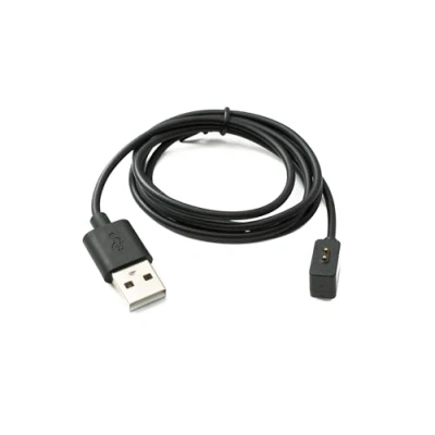 Abbildung von System S USB 2.0 Kabel 100 cm Ladekabel für Redmi Watch 4 Smartwatch Adapter in Schwarz