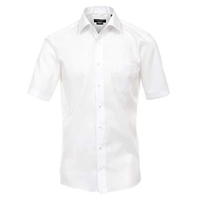 Abbildung von CASAMODA Comfort Fit Hemd Halbarm New Kent Kragen Popeline weiß Gr. 38
