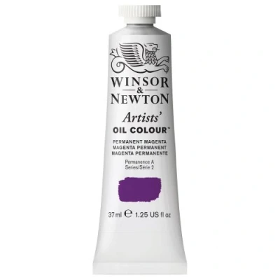 Abbildung von Winsor &amp; Newton 1214489 Artists Ölfarbe 37ml Tube, Künstler mit höchstmöglicher Pigmentierung, höchste Lichtechtheit Permanentmagenta
