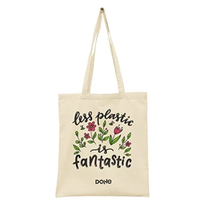 Abbildung von Dohe TOTE Bag, groß 330 x 380 mm Less plastic is fantastic