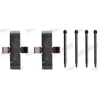 Abbildung von QUICK BRAKE 109 1003 Zubehörsatz, Scheibenbremsbelag BMW: 7, 6 Coupe, 5 Limousine