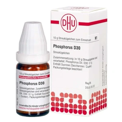 Abbildung von Phosphorus D 30 Globuli 10 g