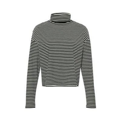 Abbildung von s.Oliver Langarmshirt, Damen, Größe: 36, Schwarz weiß