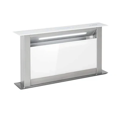 Abbildung von Klarstein Downdraft Dunstabzugshaube, Versenkbare Abzugshaube, Leise Dunstabzugshauben mit Filter, Dunstabzugshaube 60cm, Umluft/Abluft Dunsthaube 10 Stufen, Dunstabzug 576 m3/h Luftstrom