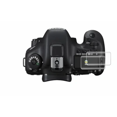 Abbildung von BROTECT 2 Stück Full Cover Schutzfolie für Canon EOS 7D Mark II (Schulterdisplay) Screen Displayschutz Folie [3D Curved, Kristall Klar]