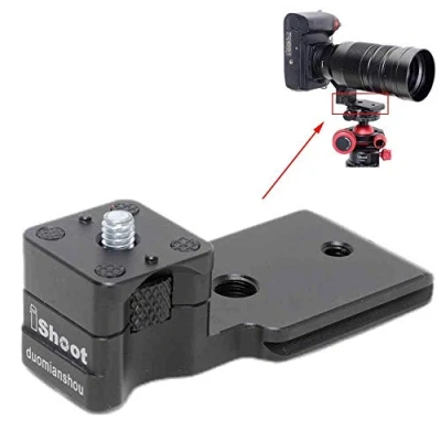 Abbildung von Ersatz Fuß Stativhalterung für Panasonic Leica DG Vario Elmar 100 400 mm f/4 6.3 ASPH Power OIS, Objektiv Halterung mit Arca Fit Schwalbenschwanz
