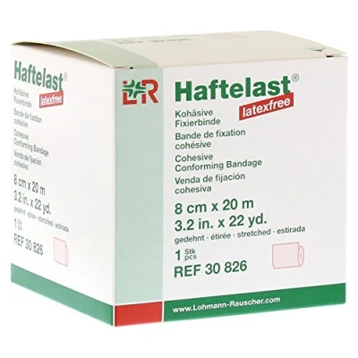 Abbildung von Haftelast Fixierbinde kohäsiv latexfrei 8cm x 20m 1 St