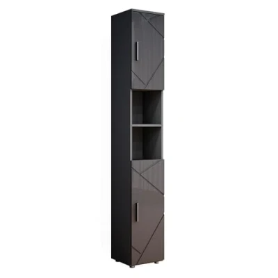 Abbildung von Vicco Hochschrank Irma, Anthrazit Hochglanz, 30 x 192 cm