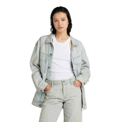 Abbildung von G Star Oversized Jeansjacke, Damen, Größe: XS, Vintage akoya blue