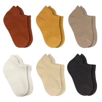 Abbildung von bistyle Baumwolle 6 Paar Baby Socken für Neugeborene Säugling 0 Monate bis 3 Jahre Stopper Nahtlos Jungen Mädchen Kindersocken (as3, age, 0_month, 3_months, Braun)