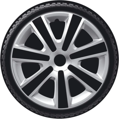 Abbildung von AutoStyle PP 5156SB Radblenden 16Zoll schwarz/silber