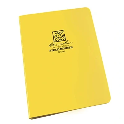 Abbildung von Feld Ringbuch, 1,27 cm Kapazität, 7,875 x 5,625 0,75, Gelb