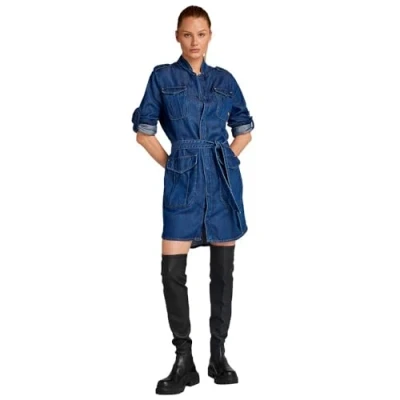Abbildung von G Star Field Jeanskleid, Damen, Größe: Medium, Rinsed