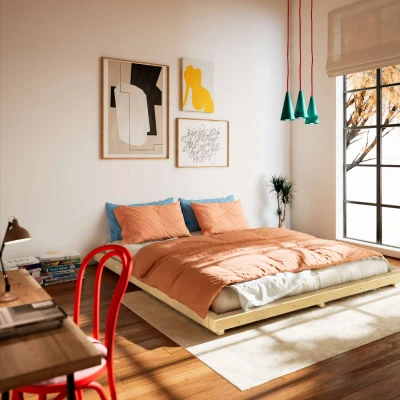 Abbildung von Karup Design Bettgestell &quot;DOCK BED, Futonbett, Massivholzbett, Bett ohne Matratze&quot;, mit Lattenrost, aus FSC zertifizierter Kiefer, mehrere Größen