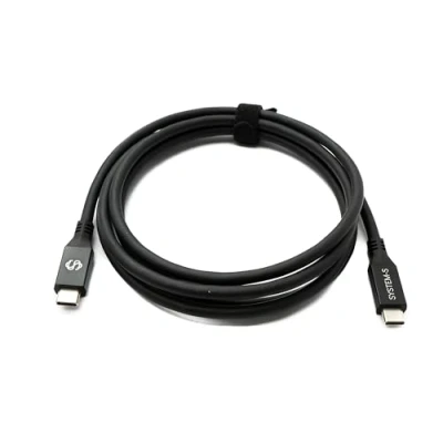 Abbildung von System S USB4 200 cm Kabel Typ C Stecker zu 40 Gbit/s 240 W USB 4.0 Adapter
