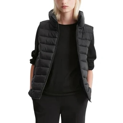 Abbildung von Marc O&#039;Polo VEST Stand UP Collar WELT Pockets Weste, Damen, Größe: 32, Black