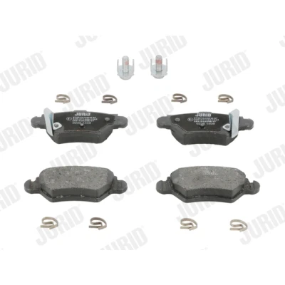 Abbildung von JURID 573010J Bremsbelagsatz mit akustischer Verschleißwarnung Zubehör OPEL: Astra G Coupe, CC, Zafira A, VAUXHALL: Mk4 Kombi