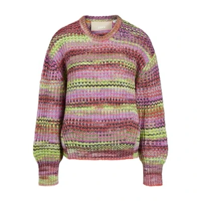Abbildung von JJXX Jxsimone Space DYE CREW NECK Strickpullover, Damen, Größe: XS, Fiery red