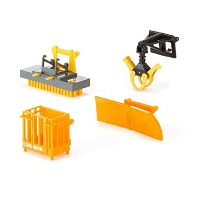 Abbildung von SIKU Spielzeug Traktor Farmer, Frontlader Anbaugeräte (3661), (Set, 4 tlg)