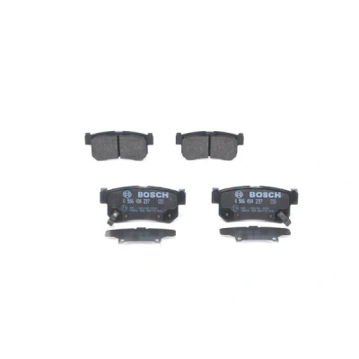 Abbildung von BOSCH 0 986 494 237 Bremsbelagsatz Low Metallic mit akustischer Verschleißwarnung Anti Quietsch Blech, Montageanleitung