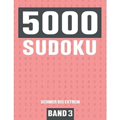 Abbildung von 5000 Sudoku: Großes Sudoku Buch mit Rätseln Schwierigkeit Schwer bis Extrem für Kinder, Erwachsene und Senioren Band 3